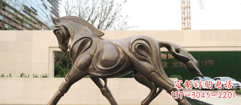 山西艺术雕塑,马系动物铜雕
