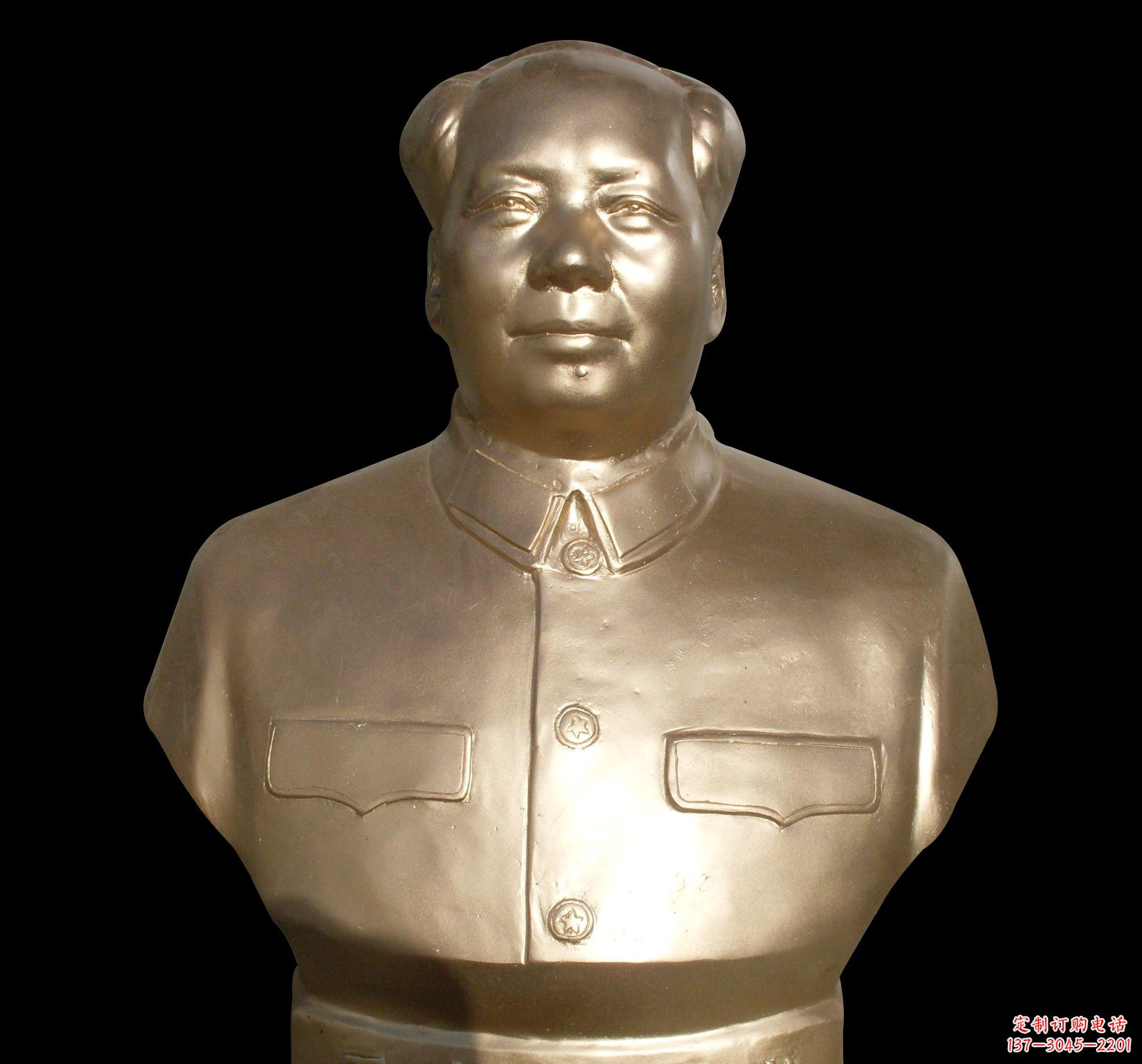 山西毛主席半身铜像
