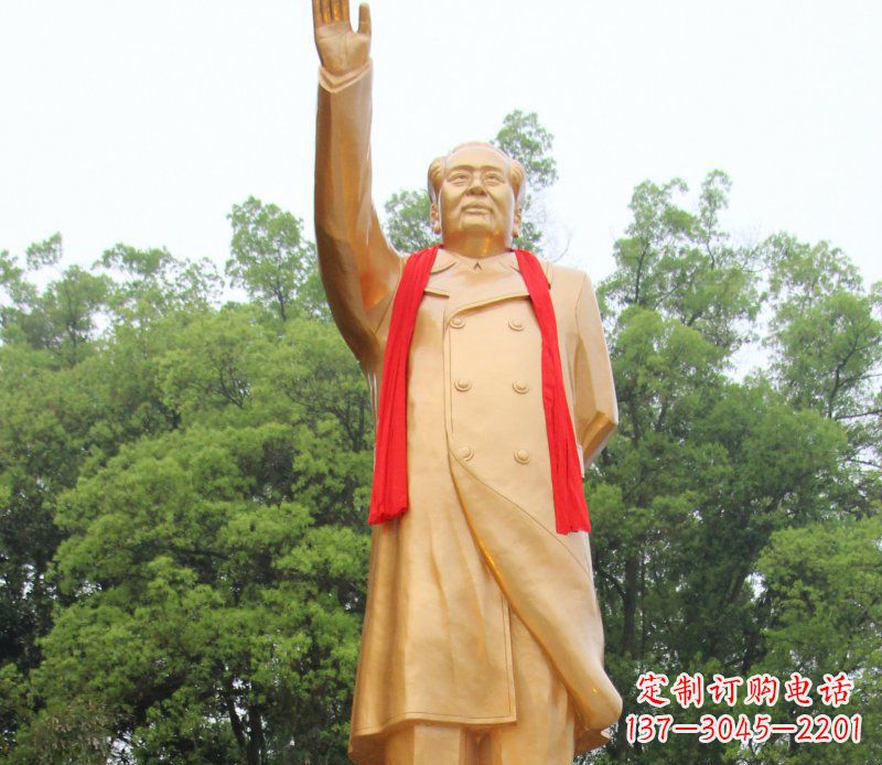 山西伟人毛主席铜雕,展现中国历史精神
