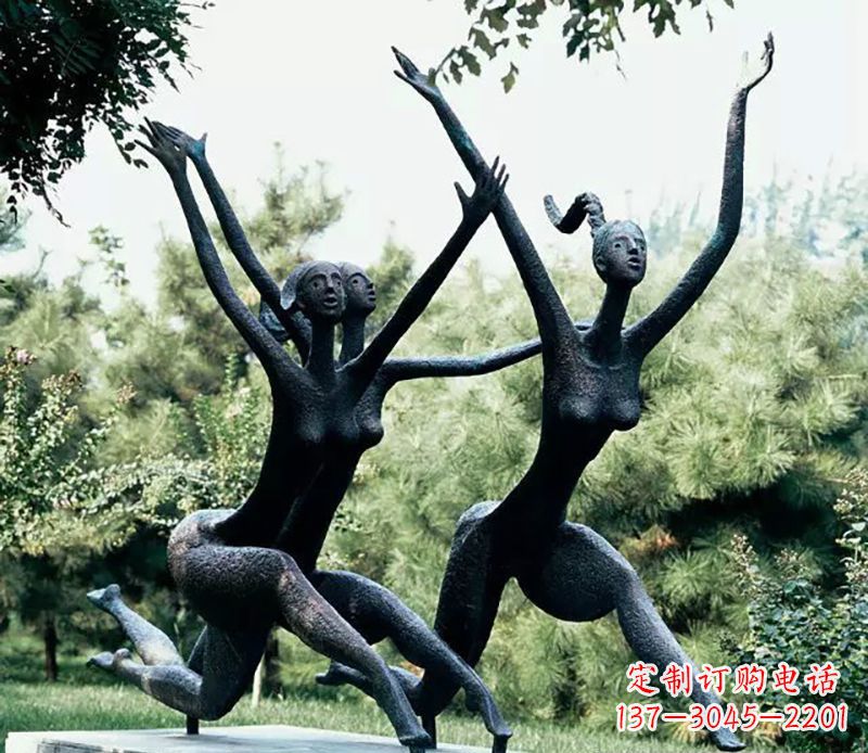 山西精美美女铜雕——绽放出精灵般的美丽
