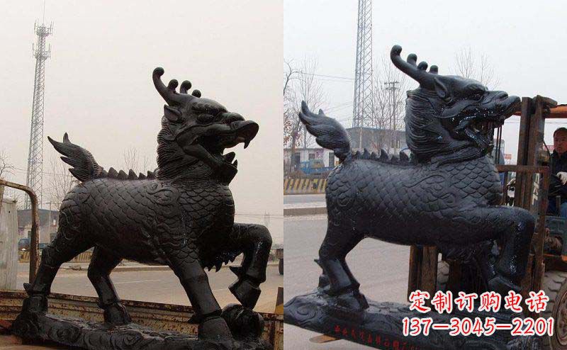 山西艺术精灵---麒麟神兽铜雕