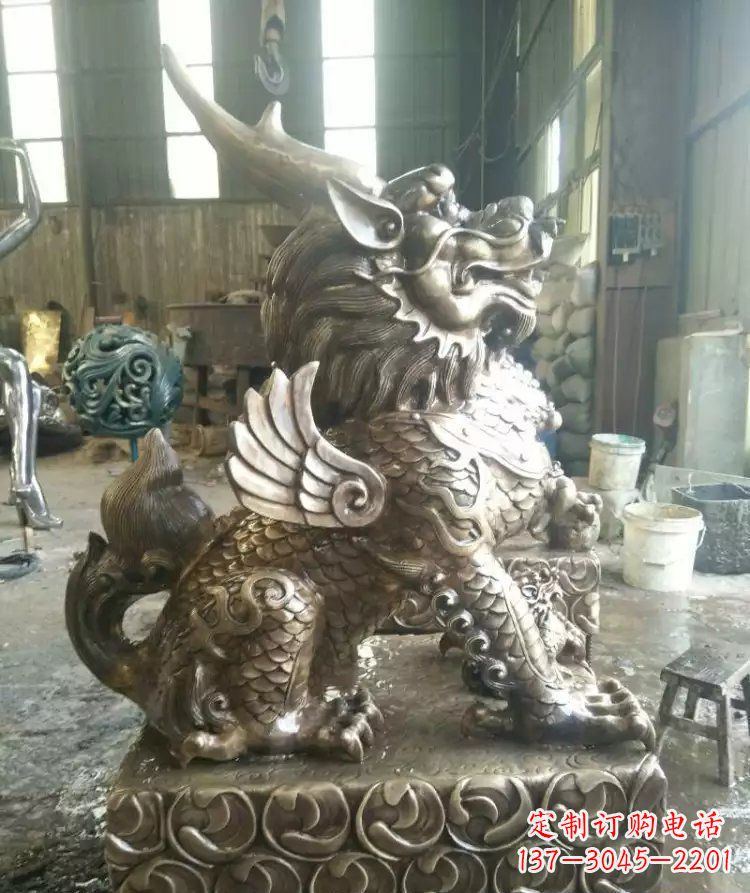 山西精美的麒麟雕塑--专属于你的艺术装饰
