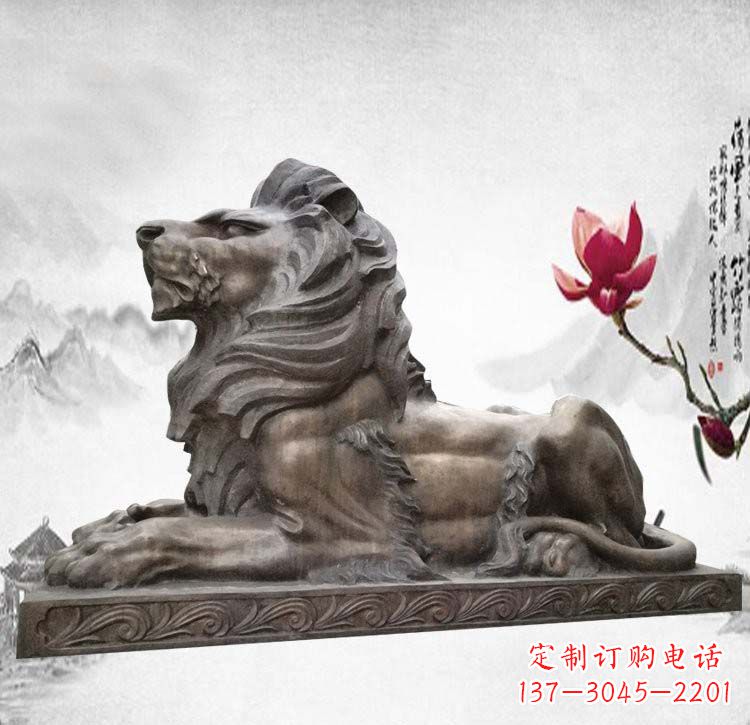 山西经典西洋欧式铜雕狮子
