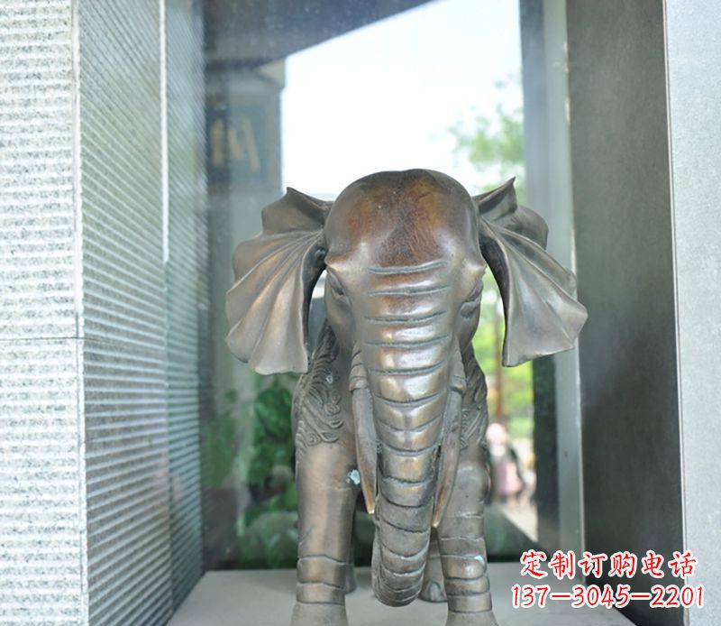 山西艺术象征——门口镇宅大象铜雕