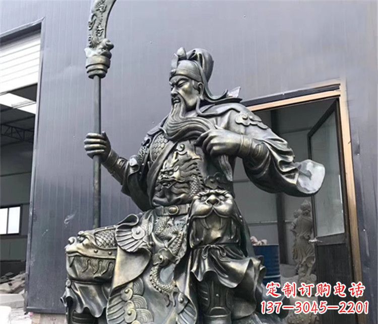山西高雅典雅的关公铜雕