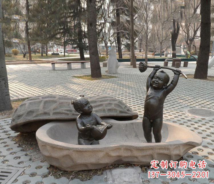 山西中领雕塑:拿莲蓬和石榴,让铜雕流传爱的美好