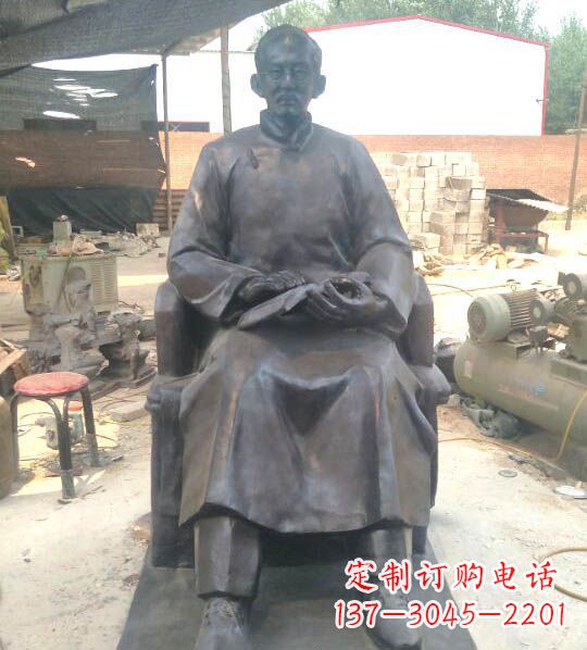 山西蔡元培铜雕:让你的精神耀眼发光