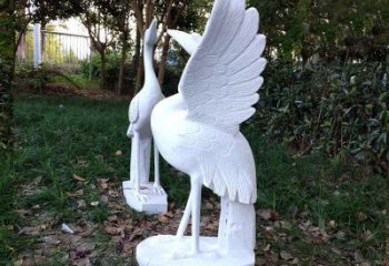 山西艺术级典雅的丹顶鹤雕塑