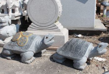 山西质朴弥足细节的乌龟雕塑