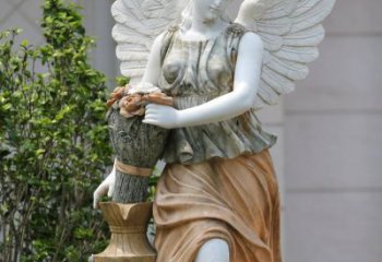 山西精致高雅的汉白玉天使雕塑