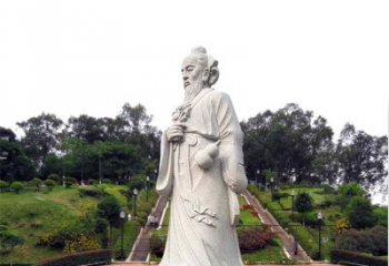 山西张仲景石雕雕塑，精工细作，传承古代文化