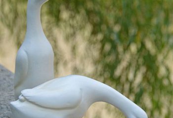 山西高端花园水池鸭子雕塑