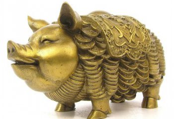 山西欢迎招财猪，用黄铜打造新年祝福
