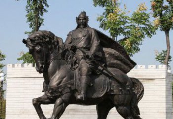 山西将军骑马古代人物铜雕