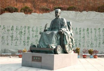 山西享誉世界的诸葛亮铜雕景观雕塑