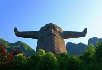 山西中领雕塑：神农头像雕塑