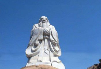 山西经典的老子雕像，手工制作的沉思之作
