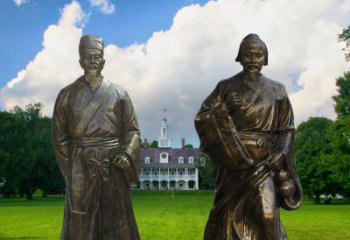 山西传承古代名人——华佗雕塑