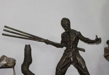 山西海量李小龙铜雕尽显功夫之美
