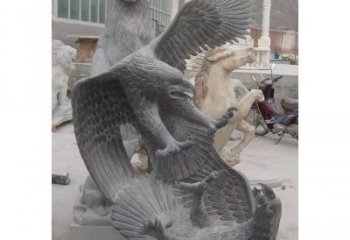 山西中领雕塑推出的石雕老鹰是一款充满生机与力…
