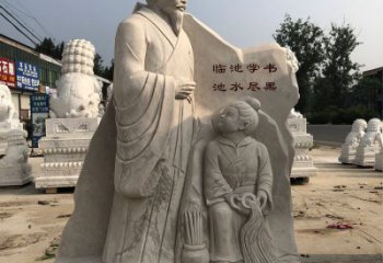 山西传承经典，欣赏王羲之景观石雕
