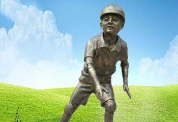 山西领雕塑：儿童公园里的铜雕精灵