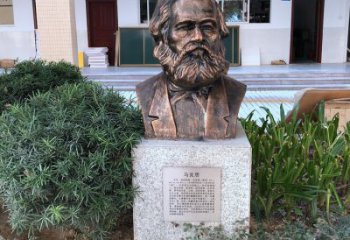 山西马克思铸铜头像雕塑，记录校园历史精彩