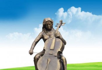 山西拉出独特美丽，为您打造定制美女提琴雕塑