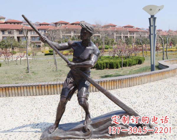 山西传道受业解惑的男子雕塑