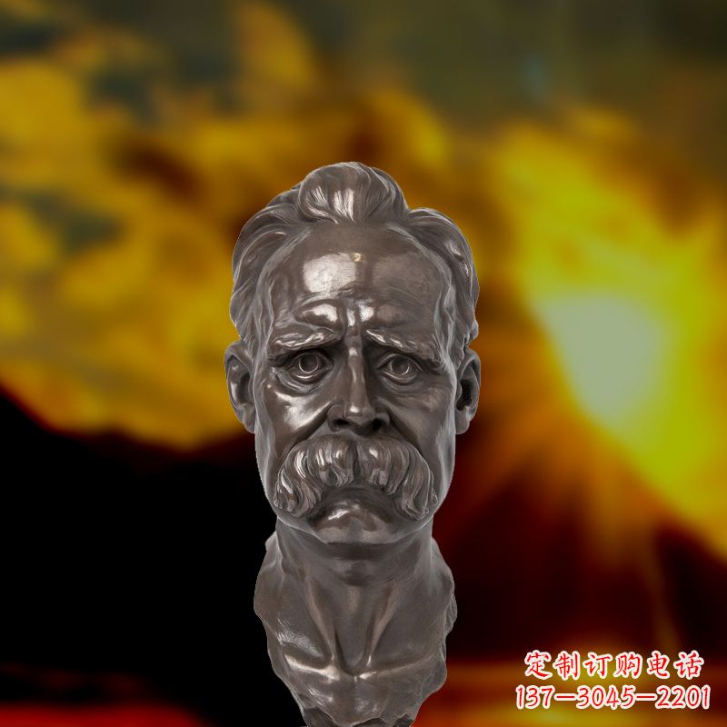 山西尊贵的尼采铜雕头像