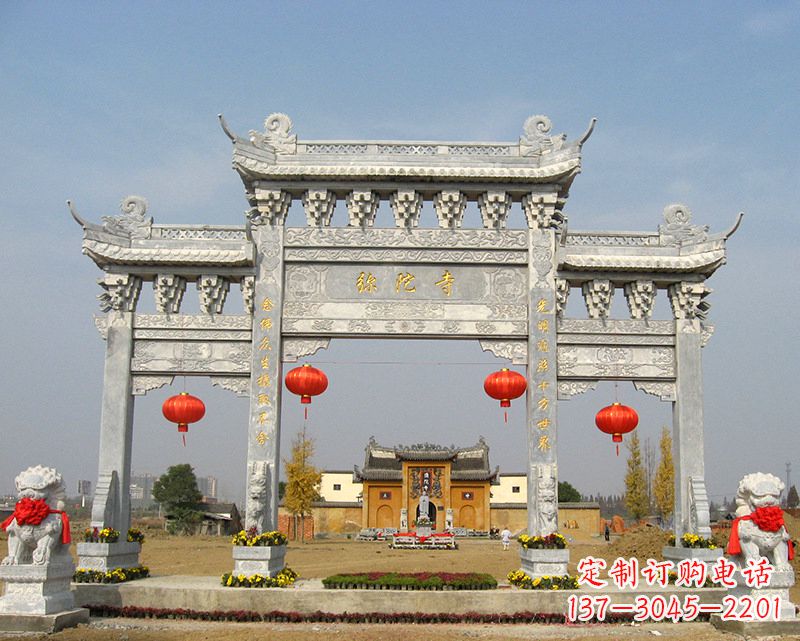 山西特色石雕牌坊,用心雕就是一种艺术