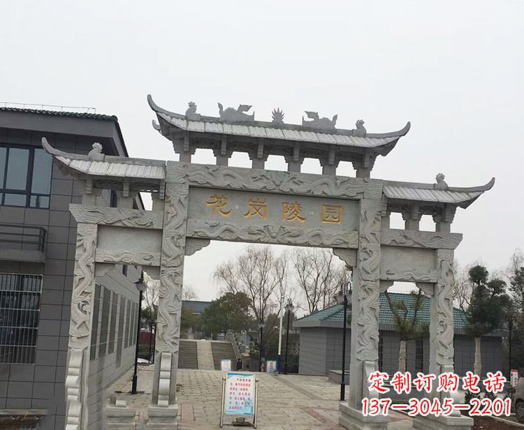 山西精美牌楼石雕，精致雕琢精美臻品