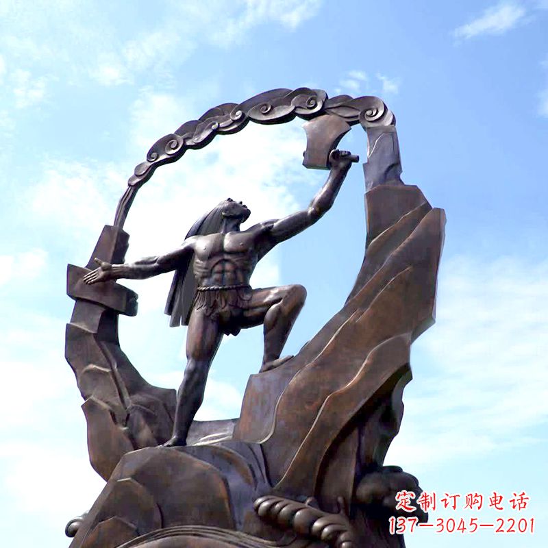 山西传承神话,展现气势—盘古大型景观雕塑