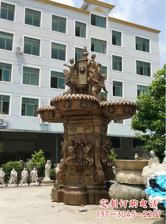 山西欣赏动态的铜喷泉雕塑