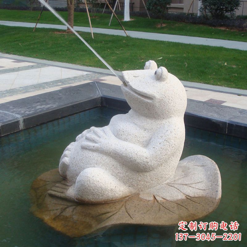 山西无边界精致艺术——喷水青蛙石雕