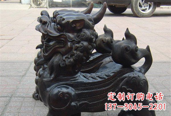 山西象征保护，美轮美奂的貔貅辟邪神兽铜雕