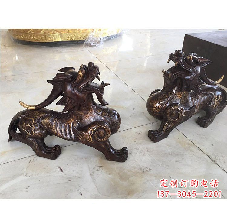 山西浙江中领雕塑:高质量貔貅铜雕像