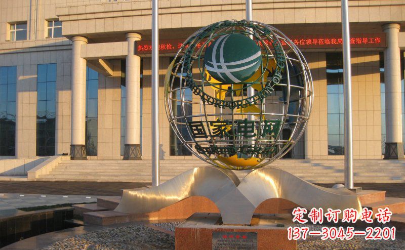 山西精工打造,全球通用的不锈钢地球雕塑