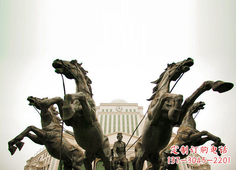 山西优雅马车雕塑,精致雕琢,点缀你的生活