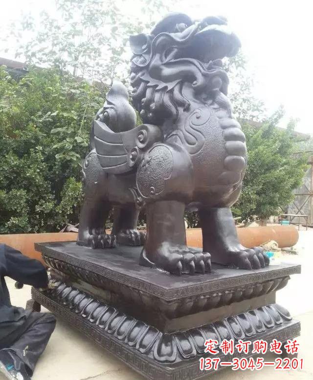 山西企业门口铜雕貔貅
