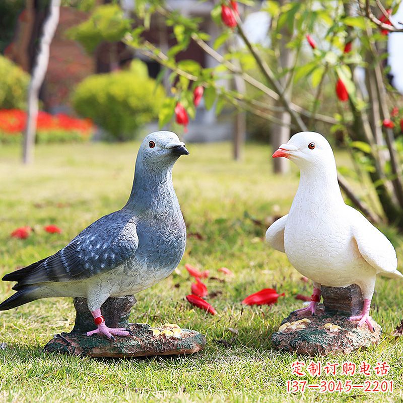 山西秦皇岛和平鸽雕塑:表达和平与友谊的象征