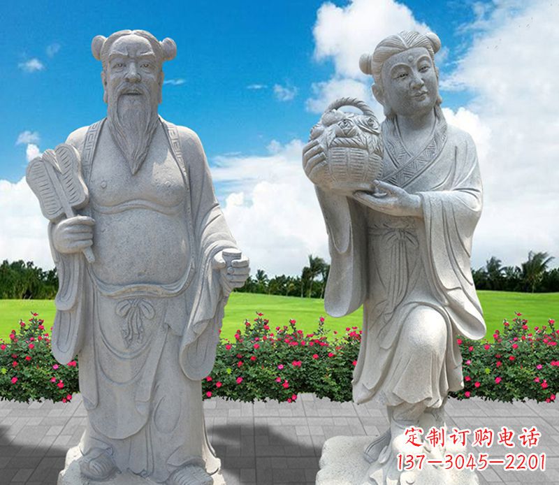 山西青石八仙过海石雕永久保存您心中的传统宗族魅力