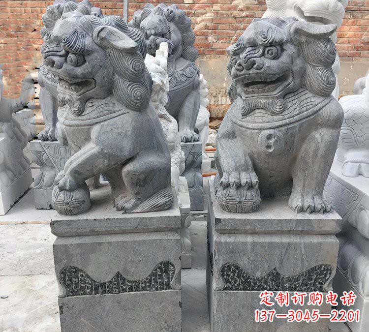 山西青石仿古狮子雕塑