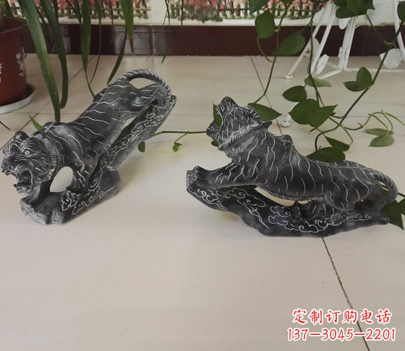 山西青石大型老虎雕塑是由中领雕塑设计制作的一…
