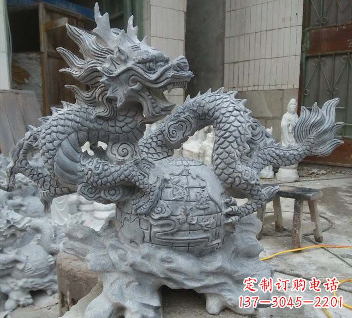 山西青石龙雕塑222