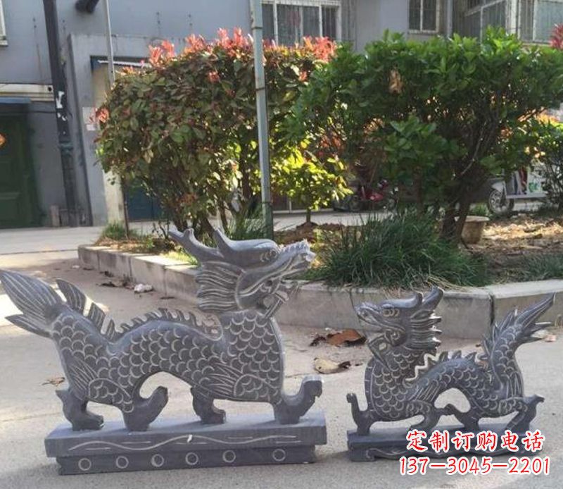 山西青石雕刻母子龙是由中领雕塑工厂家生产的一…