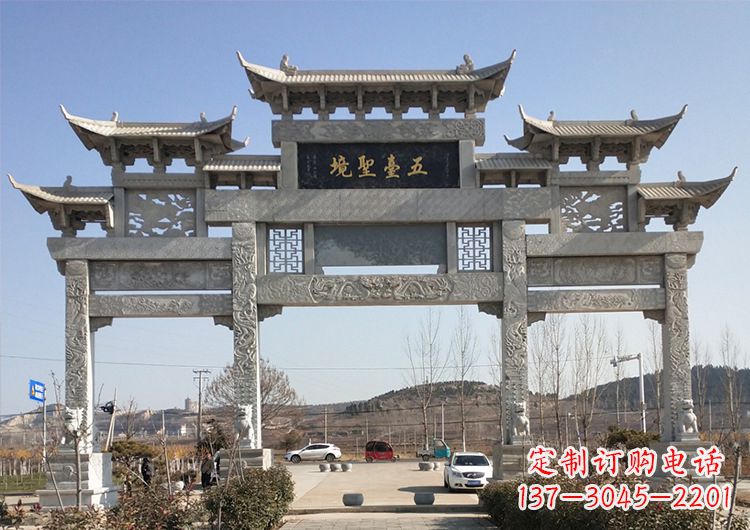山西青石牌坊雕塑:精美瑰丽古朴简洁