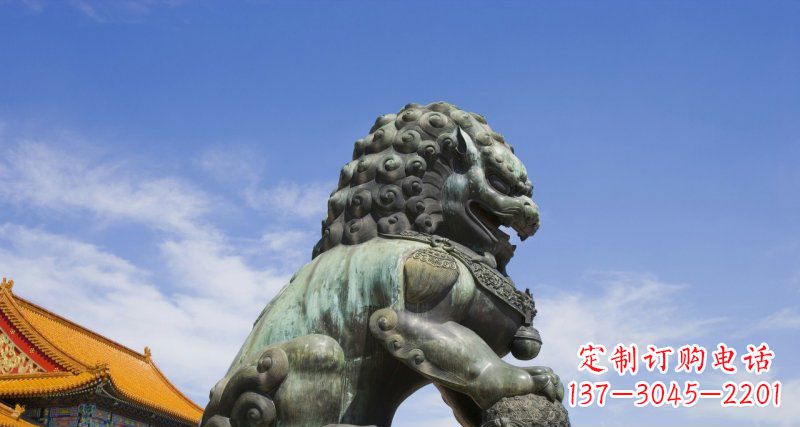 山西青铜故宫狮子雕塑--精美绝伦