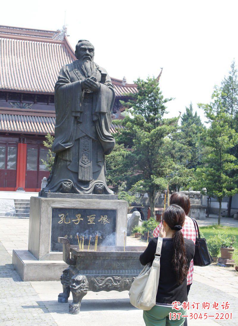 山西中领雕塑推出精致青铜孔子雕塑,考究工艺,…
