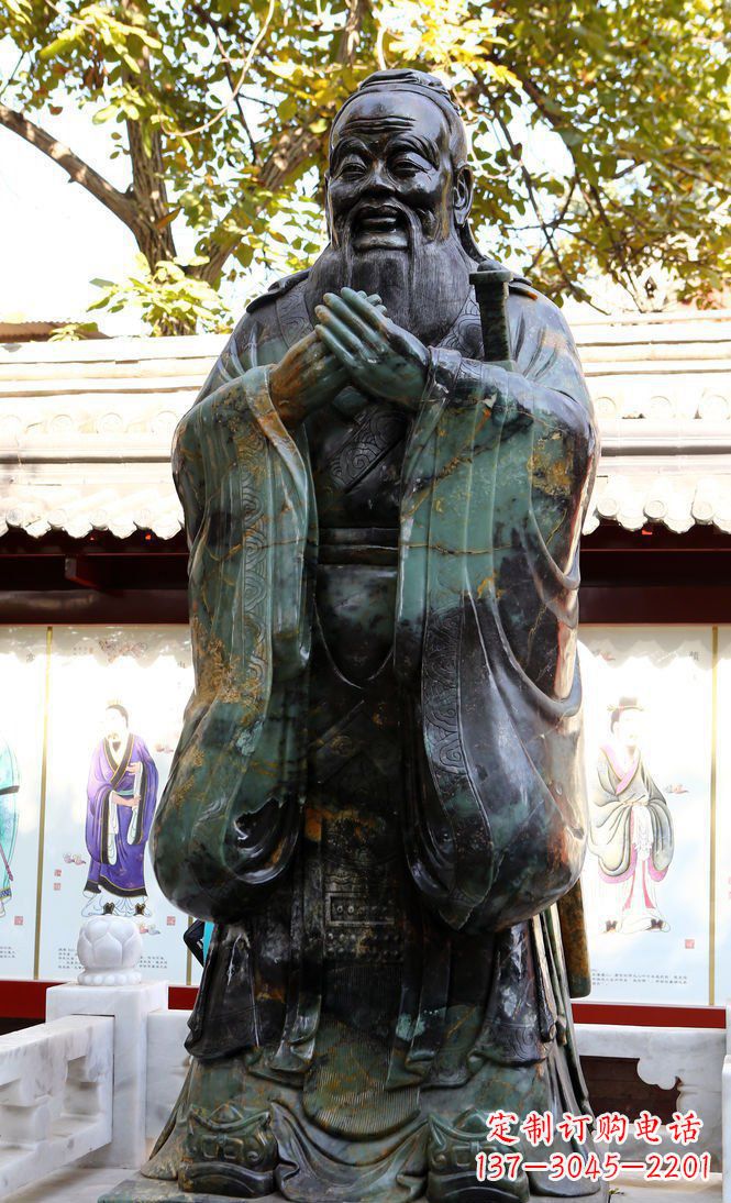山西青铜孔子行教像,把智慧和精神传承